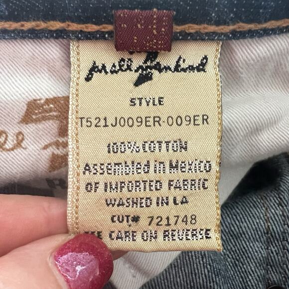 7 For All Mankind Jeans Mens 30x33 Relaxed Button Fly Cotton Dark - Picture 7 of 9